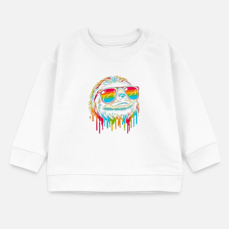 Sloth Sloth Art Lazy Sloth Fan Baby Sweatshirt by Stanley/Stella