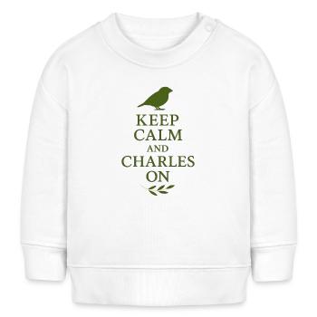 Charles Darwin Geschenk Natürliche - Baby Organic Sweatshirt Baby Changer von Stanley/Stella - Weiß - Vorne