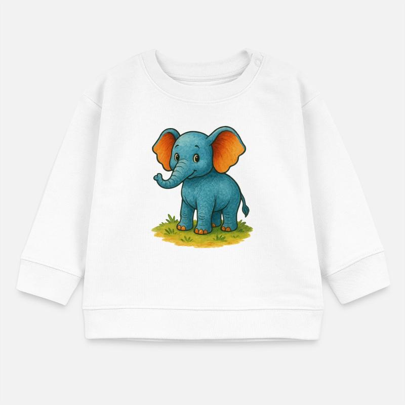 Elephant Comic Sweat bébé bio Stanley/Stella