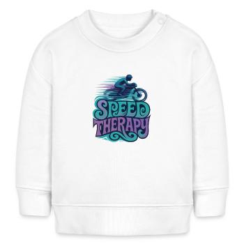 Speed Therapy - Moto - Sweat bébé bio Stanley/Stella - blanc - Devant