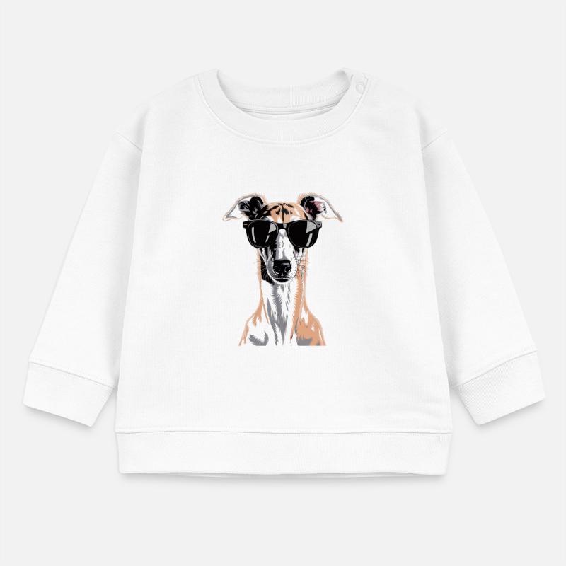 Greyhound Windhund Baby Organic Sweatshirt Baby Changer von Stanley/Stella