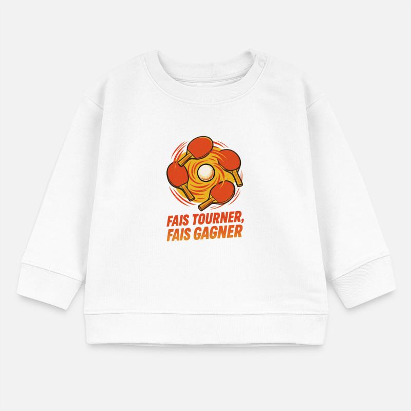 Fais tourner Fais gagner - Ping Pong Sweat bébé bio Stanley/Stella