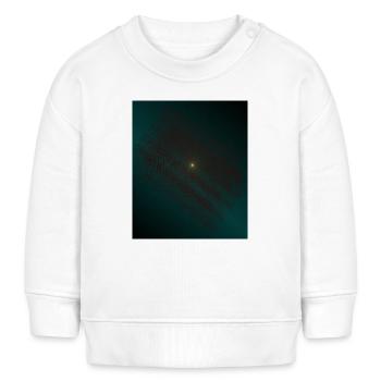 Spirale de lutte turquoise au centre - Sweat bébé bio Stanley/Stella - blanc - Devant
