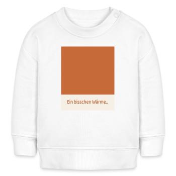 Alles ein bisschen wärmer – Wärme statt Lärm - Baby Organic Sweatshirt Baby Changer von Stanley/Stella - Weiß - Vorne