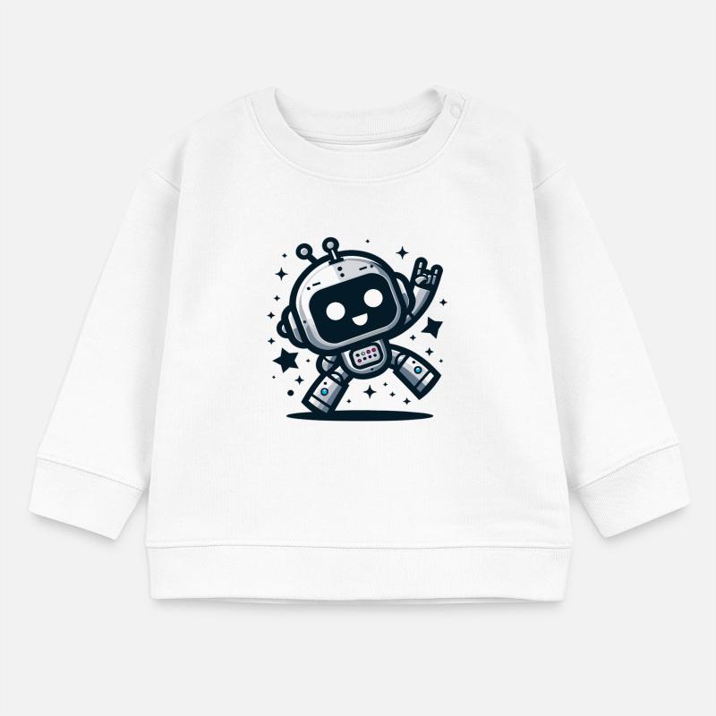 Robot dance in the stardust Baby Sweatshirt by Stanley/Stella