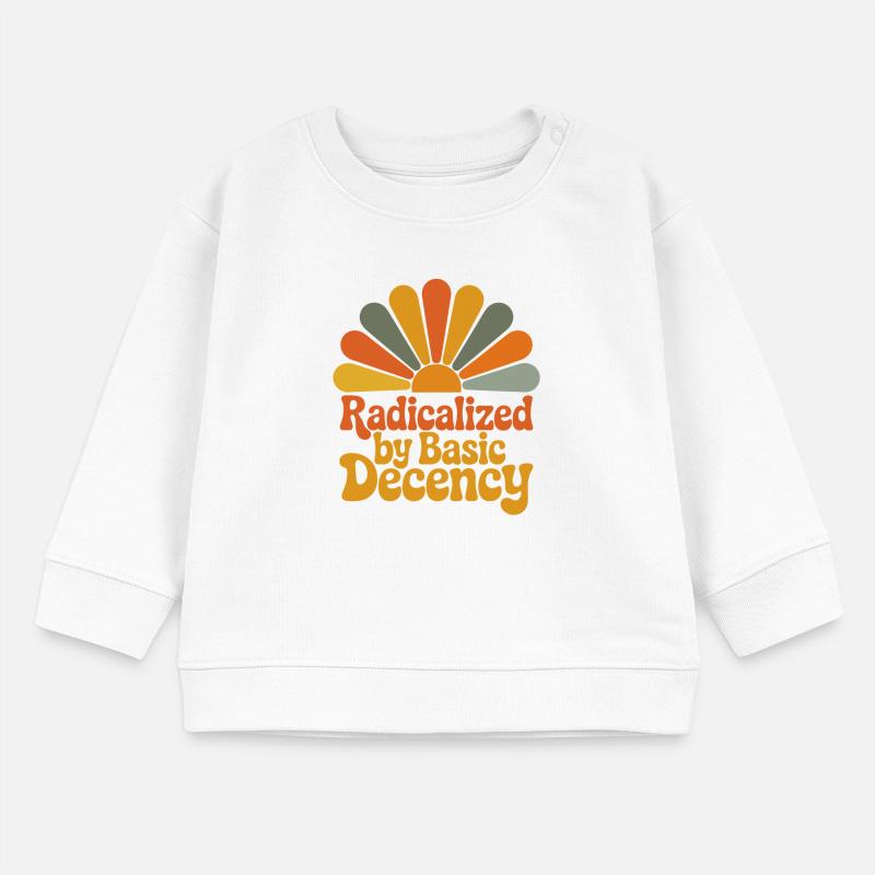 Radicalized by Basic Decency Baby Organic Sweatshirt Baby Changer von Stanley/Stella