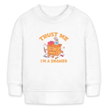 Créateur de design drôle d’artiste, professeur d’art, je suis un dessin - Sweat bébé bio Stanley/Stella - blanc - Devant