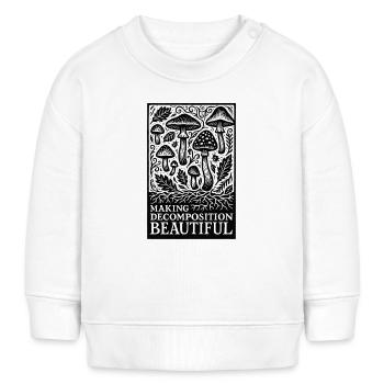 Schöner Zerfall | Pilze Dekomposition - Baby Organic Sweatshirt Baby Changer von Stanley/Stella - Weiß - Vorne