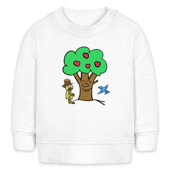 Pommier Arbre Ours en peluche Enfant d’été - Sweat bébé bio Stanley/Stella - blanc - Devant