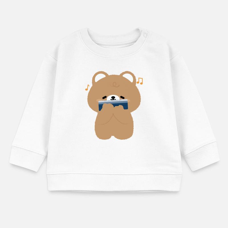 Brown Bear Harmonica Baby Sweatshirt by Stanley/Stella