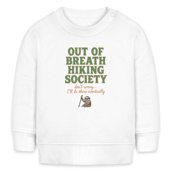 Société de randonnée essoufflée - Sweat bébé bio Stanley/Stella - blanc - Devant