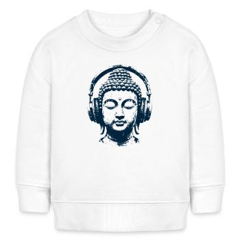 Bouddha Zen - Sweat bébé bio Stanley/Stella - blanc - Devant