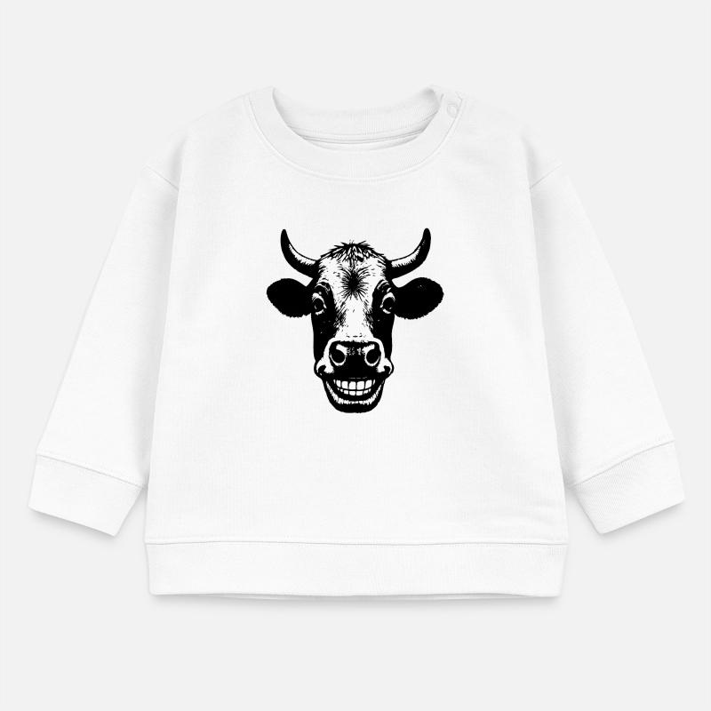 Vache souriante Sweat bébé bio Stanley/Stella
