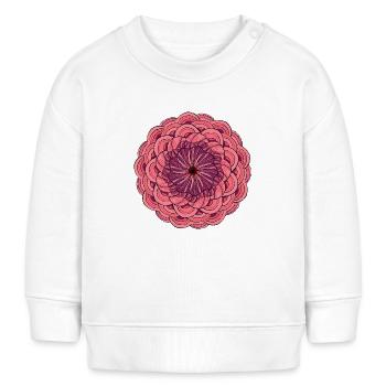 Mandala Rose - Baby Sweatshirt by Stanley/Stella - white - Front