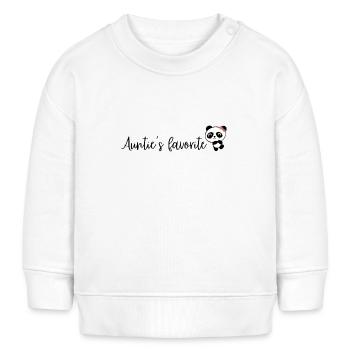Le favori de ma tante | Le chouchou de ma tante - Sweat bébé bio Stanley/Stella - blanc - Devant