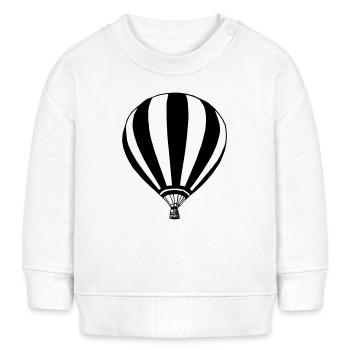 Heißluftballon Ballonfahrer Ballonfahrt (25) - Baby Organic Sweatshirt Baby Changer von Stanley/Stella - Weiß - Vorne