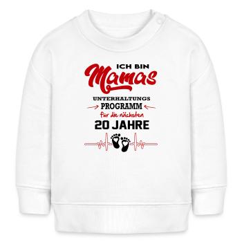 Mamas Unterhaltungsprogramm Strampler Baby - Baby Organic Sweatshirt Baby Changer von Stanley/Stella - Weiß - Vorne