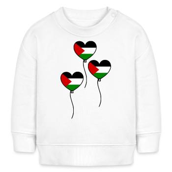 Palestine - Sweat bébé bio Stanley/Stella - blanc - Devant