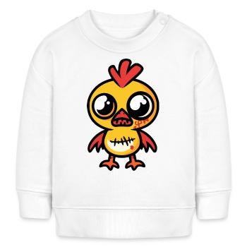Chicken Halloween Comic Zombie - Baby Sweatshirt by Stanley/Stella - white - Front