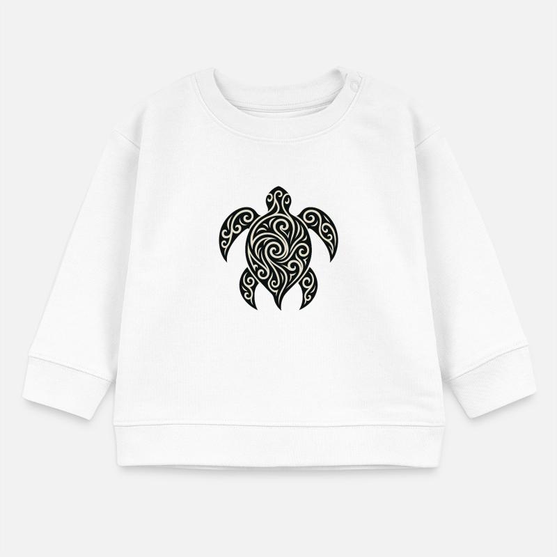 Mana Honu – Polynesian Turtle Baby Organic Sweatshirt Baby Changer von Stanley/Stella