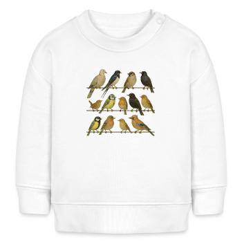 Bird Watcher Bird Lover - Baby Sweatshirt by Stanley/Stella - white - Front