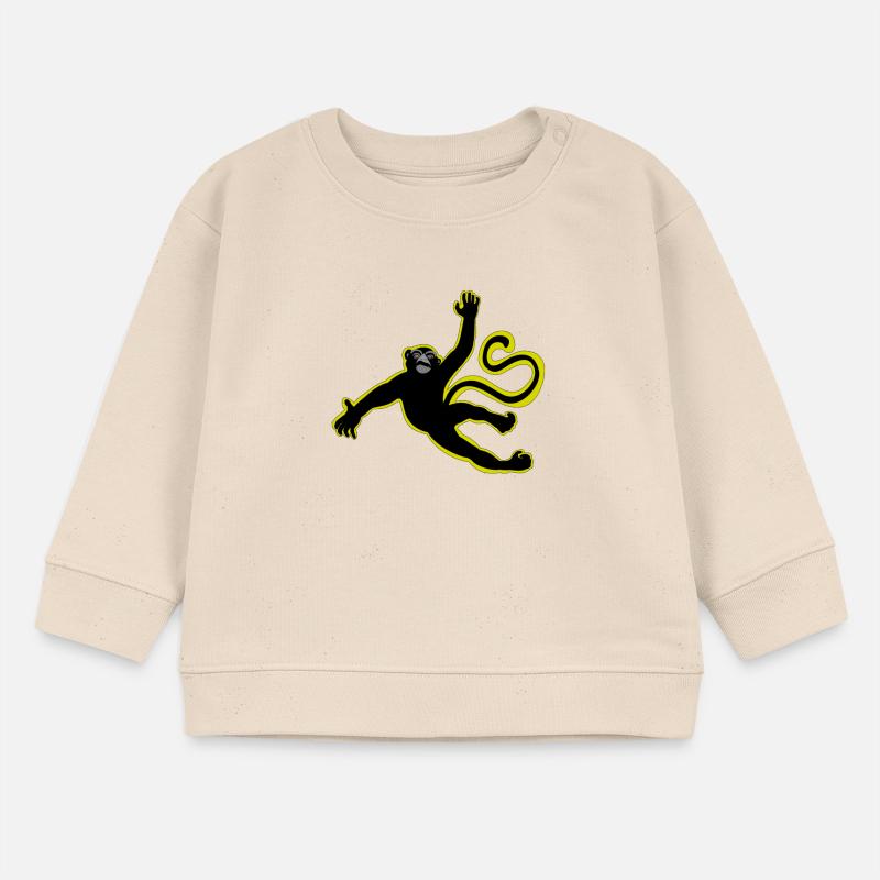 Der fliegende Affe / Der fliegende Affe Baby Organic Sweatshirt Baby Changer von Stanley/Stella