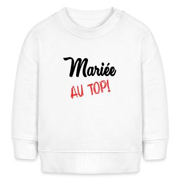 ZUKÜNFTIGE BRAUT - Baby Organic Sweatshirt Baby Changer von Stanley/Stella - Weiß - Vorne