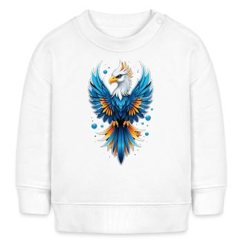 phenix - phoenix - oiseau de feu - Sweat bébé bio Stanley/Stella - blanc - Devant