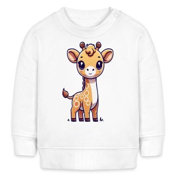 Giraffe - Baby Organic Sweatshirt Baby Changer von Stanley/Stella - Weiß - Vorne