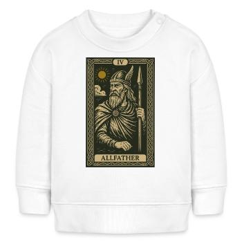 Odin the Allfather – Norse God Tarot Print - Baby Sweatshirt by Stanley/Stella - white - Front