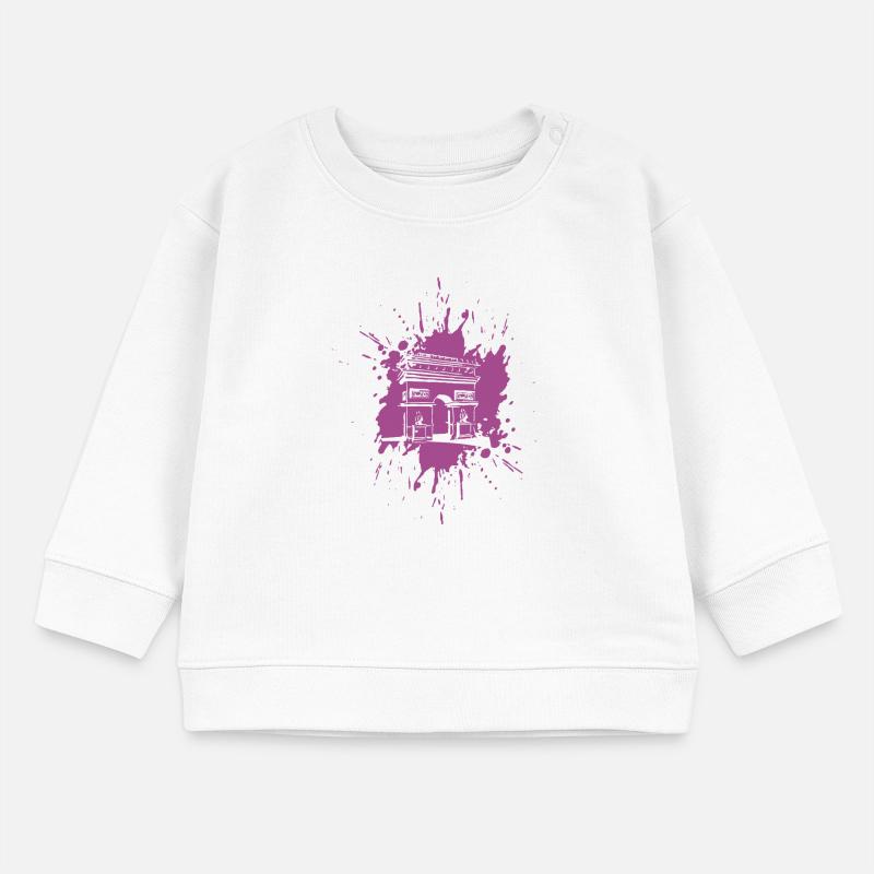 Arc de triomphe | Triumpfbogen Paris | Splash Baby Organic Sweatshirt Baby Changer von Stanley/Stella