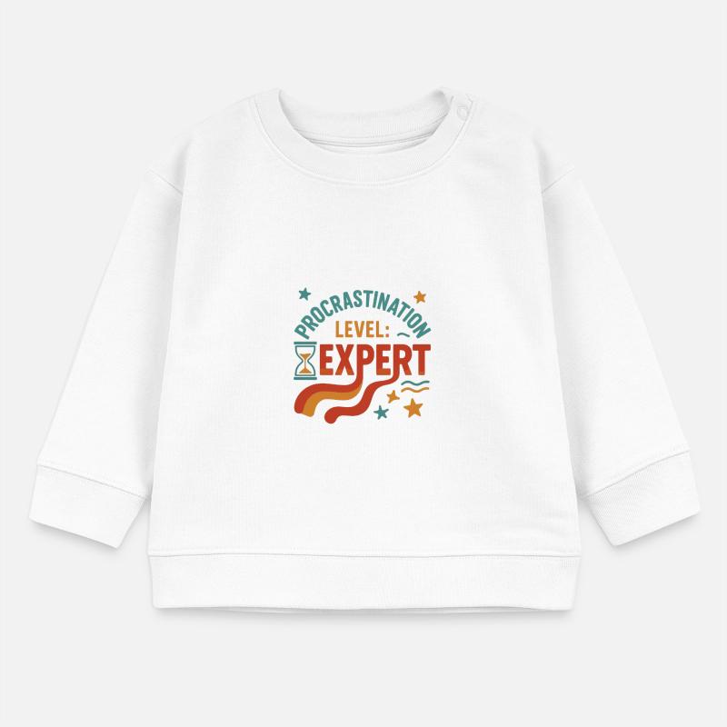 Procrastination Level Expert Motivation Graph Baby Sweatshirt by Stanley/Stella