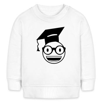 Étudiant nerd - Sweat bébé bio Stanley/Stella - blanc - Devant
