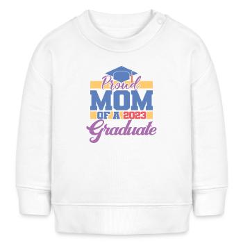 Fière maman d’un diplôme d’études supérieures 2023 pour les femmes - Sweat bébé bio Stanley/Stella - blanc - Devant