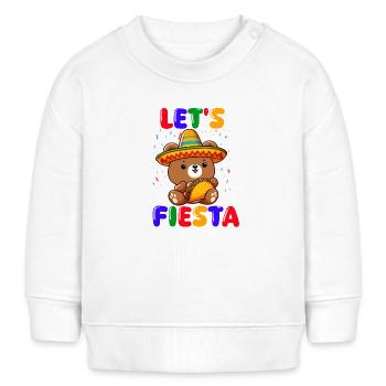 Auf geht's zur Fiesta del Taco - Baby Organic Sweatshirt Baby Changer von Stanley/Stella - Weiß - Vorne