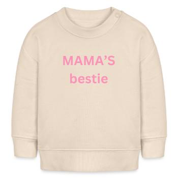 Mamas bestie - Baby Sweatshirt by Stanley/Stella - soft Ecru - Front