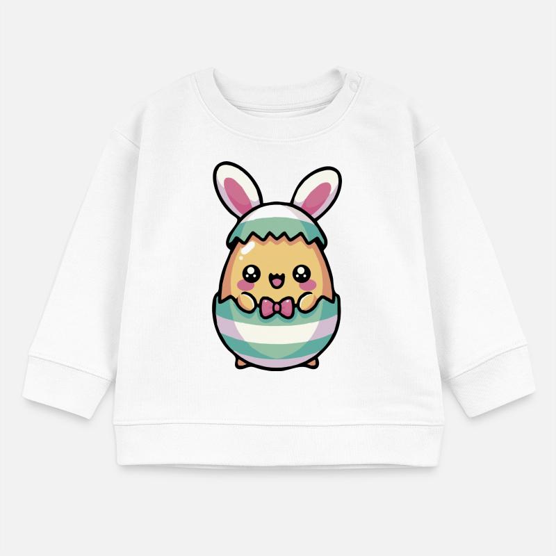 Cute Chibi Easter Bunny in a Egg Baby Sweatshirt by Stanley/Stella