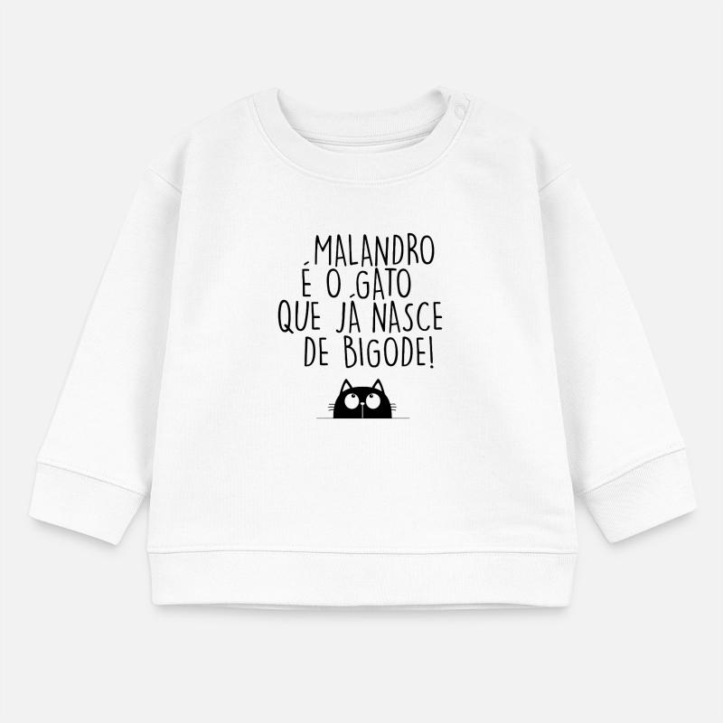 Malandro è o Gato que já nasce de bigode Felpa ecologica BABY CHANGER di Stanley/Stella