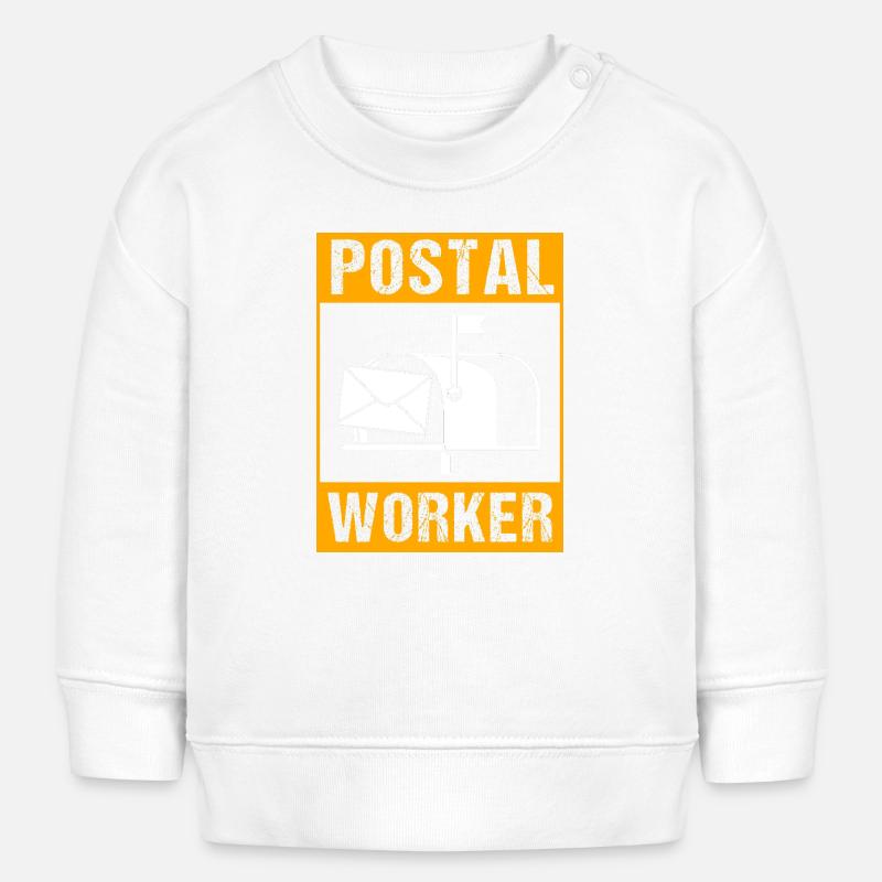Post Postmark Postman - Sweat bébé bio Stanley/Stella - blanc