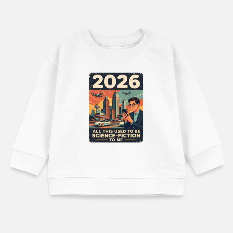 Das Jahr 2026 — klingt nach Science-Fiction, oder? Baby Organic Sweatshirt Baby Changer von Stanley/Stella