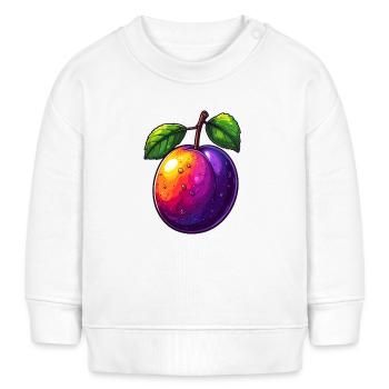 Pflaume - Baby Organic Sweatshirt Baby Changer von Stanley/Stella - Weiß - Vorne