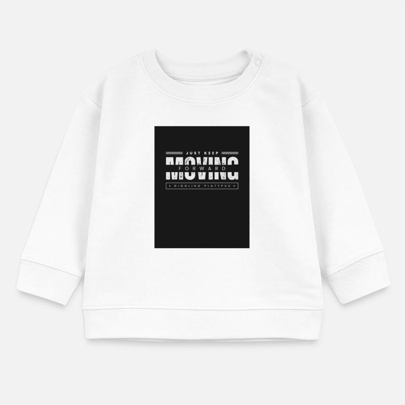 Continue simplement d’avancer, ornithorynque Sweat bébé bio Stanley/Stella