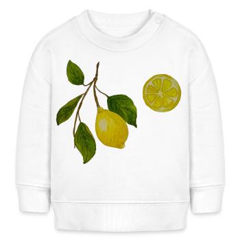 Lemon and lemon sprig - Baby Sweatshirt by Stanley/Stella - white - Front