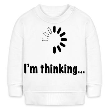 I'm thinking. - Baby Sweatshirt by Stanley/Stella - white - Front