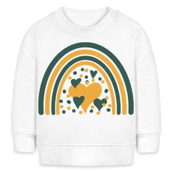 boho print abstract - Baby Organic Sweatshirt Baby Changer von Stanley/Stella - Weiß - Vorne