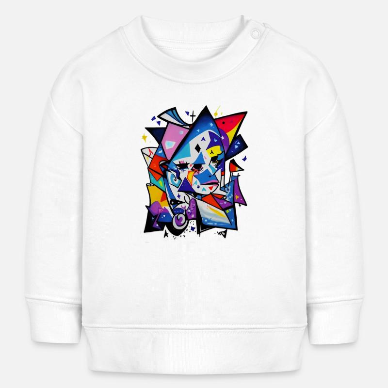 Graffiti - Sweat bébé bio Stanley/Stella - blanc