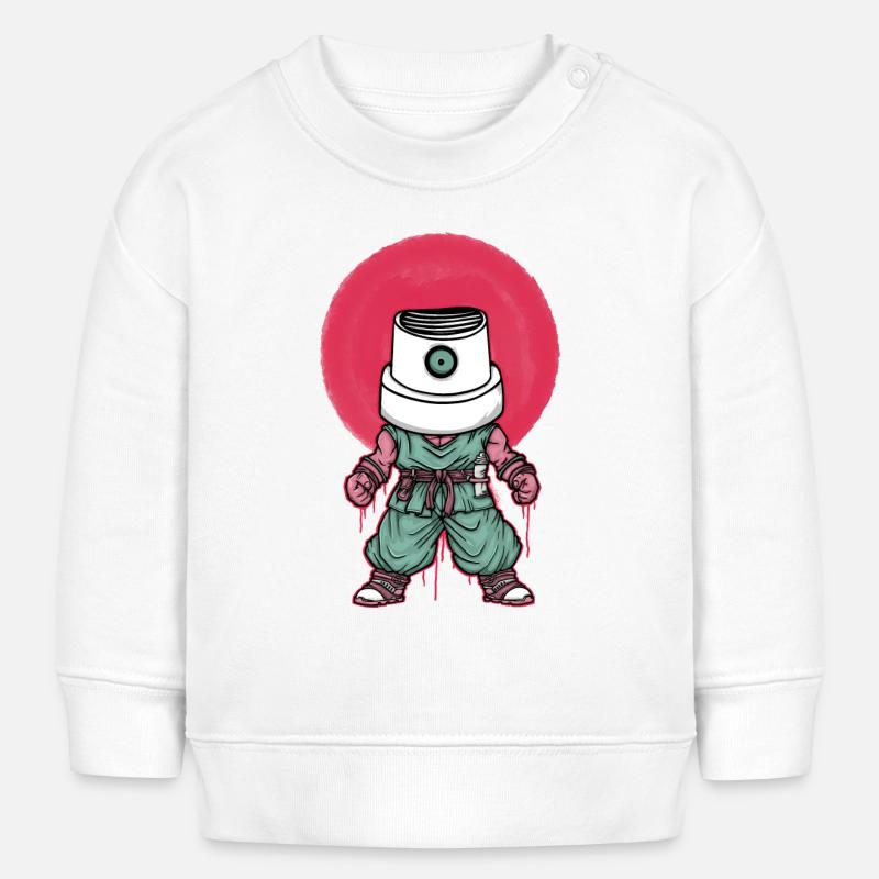 Goku Graffiti - Baby Sweatshirt by Stanley/Stella - white