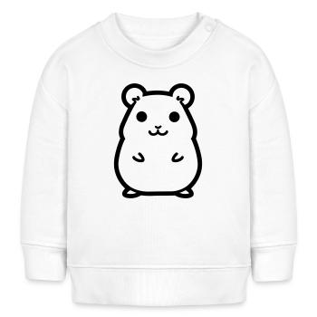 Hamster - Baby Organic Sweatshirt Baby Changer von Stanley/Stella - Weiß - Vorne