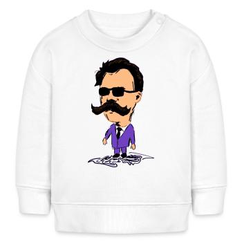 Nietzsche - Sweat bébé bio Stanley/Stella - blanc - Devant