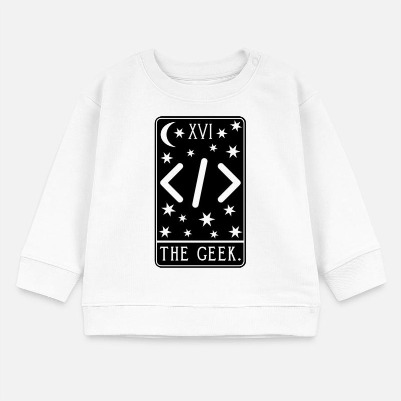 Programmer Tarot Card - Coding Geek Developer Code Baby Sweatshirt by Stanley/Stella